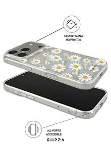 GIIPPA 1個貝殼圖案底部與碎花設計手機殼，Phone 17 Pro Max 手機殼，相容於 Phone 16 Pro Max、15 Pro Max、14 Pro Max，韓系高端時尚趣味手機殼，相容於 11/12/13/14/15/16 Pro Max Plus，優雅設計適合男女，聖誕節、情人節、復活節、婚禮季和生日送女友的完美禮物！ - 彩色 - 查看 3