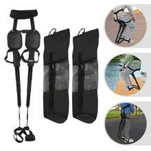 SENDERPICK Outdoor Fishing Stool Portable Leg Ergonomics Seat Portable Chair With Invisible Seats - Black - View 1