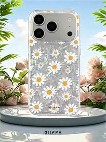 GIIPPA 1個貝殼圖案底部與碎花設計手機殼，Phone 17 Pro Max 手機殼，相容於 Phone 16 Pro Max、15 Pro Max、14 Pro Max，韓系高端時尚趣味手機殼，相容於 11/12/13/14/15/16 Pro Max Plus，優雅設計適合男女，聖誕節、情人節、復活節、婚禮季和生日送女友的完美禮物！ - 彩色 - 查看 7