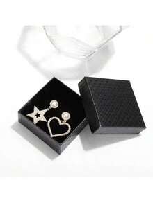 2/5/8/10/12/15pcs-Jewelry Box, Diamond Pattern Jewelry Packaging Box, Silver Necklace Box, Ring Earring Storage Box - Gift Boxes - View 4