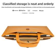 14 Inch Laptop Bag, Unisex, Large Capacity Inner Pocket, Business Briefcase IGGS - View 4