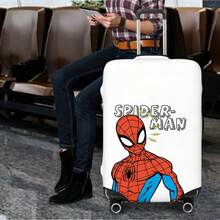 漫威蜘蛛人行李箱套，經典超級英雄半身像搭配「SPIDER-MAN」字母設計，適合旅行愛好者的行李箱保護套 - 顏色 - 查看 3