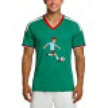 Camiseta de Estilo Deportivo Casual para la Temporada de Fútbol 2026, Jersey con Gráficos de Jugador de Fútbol, Cuello en V, para Primavera y Verano, para Hombres y Amigos BJCW IXGD - Negro - Ver 11