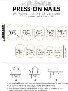 240pcs White And Pink Press On Nails Short Medium Square Wearable Fake Nails Tips Full Cover False Nails Finger Decoration Office Daily Wear False Nails DIY - 彩色 - 查看 4