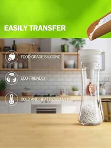1/3 piezas Embudo de cocina de silicona flexible, resistente al calor, diseño plegable, fácil de almacenar, multicolor, perfecto para líquidos y dulces, esencial para el hogar y la cocina - embudo - Ver 6