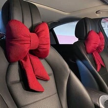 1個符合人體工學的汽車頭枕腰頸枕 - 舒適聚酯纖維材質，提升駕駛體驗，汽車枕頭，女性汽車配件 - 均碼 - View 19