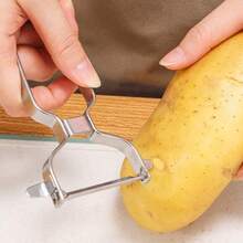 Stainless Steel Peeler, Multi-Function Kitchen Tool With Sharp Rotating Blade, Suitable For Peeling Vegetables And Fruits - Multicolor - View 11