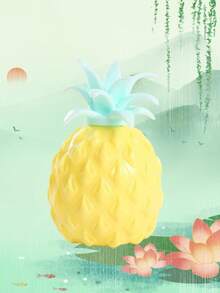 1pc Popular Stress Relief Toy: Maltose & Pineapple Shaped Slow Rebound Squeeze Toy, Macaron Color, Light Clay Flour Texture, Ideal Gift For Classmates And Friends - Multicolor - View 9