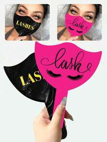 1PC Lash Technician Photo Prop Lash Photo Display Board Reusable PVC Handheld Lash Beauty Card Social Media Lash Technician Supplies Lash Tools Lash Technician Gift - Multicolor - View 1