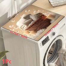 1 buah, Dekorasi Rumah, Keset Anti Debu Mesin Cuci Bermotif Tema Laundry, Alas Karet Lembut, Aksesoris Ruang Cuci, Keset Pelindung Atas Mesin Cuci, Menyerap Air Cepat Kering, Keset Penutup Anti Debu Kulkas, Keset Penyerap Air Meja Mesin Kopi, Keset Drainase Tanah Diatom, Penutup Anti Debu Mesin Cuci dan Pengering Peralatan Dapur dan Ruang Cuci Modern, Dekorasi Rumah, Dekorasi Ruang Makan Dapur - MultiWarna - View 14