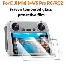 2pcs 9H Hardness Tempered Glass Screen Protector For Mini 4 Pro/Air 3/Mavic 3 Pro/Mini 3/Mini 3 Pro/Air 2S RC/RC 2 Remote Controller, Bright, Ultra-Clear, Anti-Scratch Screen Protector - View 3