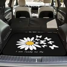1pc/4pcs Car Floor Mats And Trunk Mats, Car Interior Mats, Car Protection Pads, Polyester Material, Daisy Print Style, Suitable For Truck/Sedan/SUV, Perfect Holiday And Thank You Gift For Friends - Daisy - View 11