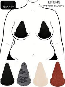女款易穿脫乳貼、胸部提升隱形胸墊、無肩帶內衣、女性內衣 - 彩色 - 查看 1
