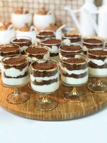 Baking Dessert Cups, Mini Dessert Cups, No-Bake Afternoon Tea Dessert Cups, Clear Wine Glasses, Mini Ice Cream Cake Dessert Cups, Reusable Plastic Cups, Cream Puff Appetizer Cups, Food Preparation Tools And Party Supplies Suitable For Cake Decorating - Multicolor - View 1