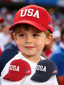 1pc Kids Baseball Cap With Dinosaur Faux Label, Solid Color Sun Protection Cap, Suitable For Outdoor Sun Protection And Daily Casual Use - 1PC - View 1