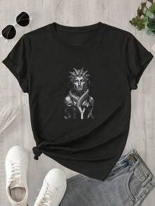 Halloween Graphic T-Shirt - Black - View 1