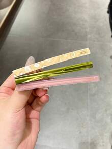 5件裝醋酸彈簧髮夾 女用 高品質 適合細髮 後腦勺直夾式 優雅半紮髮夾 髮梳 - 彩色 - 查看 2