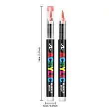12/24/48/72 Colors Acrylic Paint Markers, Vibrant Colored Pens, Suitable For Artists And Hobbyists. Applicable For Painting On Stone, Wood, Calligraphy, Ceramic, Metal, Glass, Rock And Various Other Surfaces., Back To School - Round - View 3