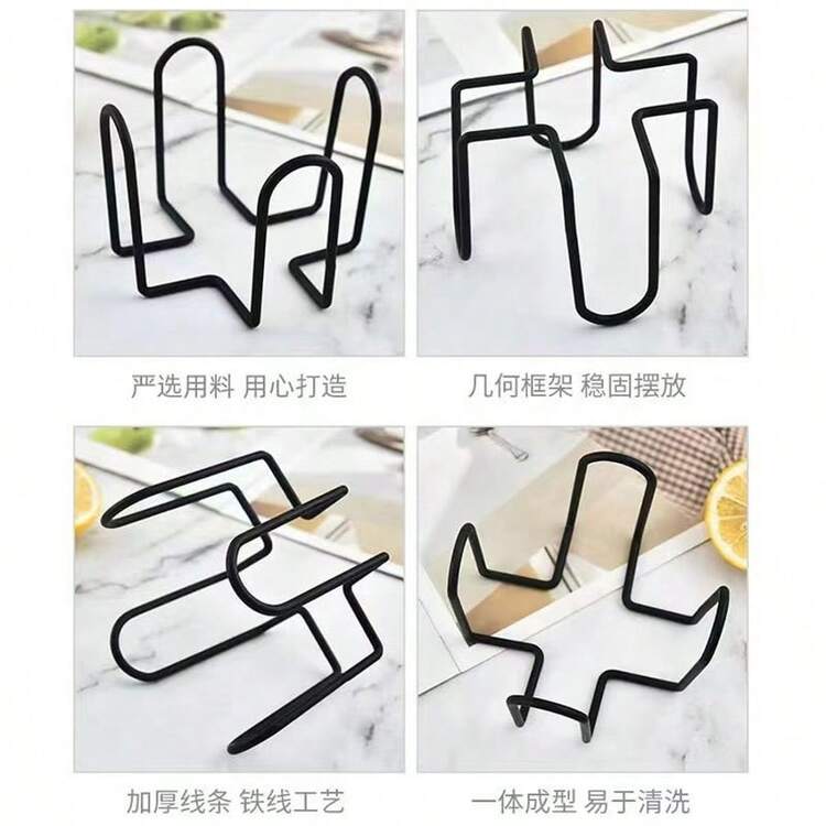 20入黑色杯墊收納架 5cm/7cm 高耐熱隔熱墊收納架 內徑10.5cm - 查看 2