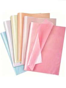 18/30/60 Sheets Macaron Color Glitter Paper, Matte Lightweight Gift Wrapping Paper. Multicolor Soft Paper, Suitable For Birthday, Wedding, Party And Holiday Wrapping. Elegant Multipurpose Decorative Paper, Suitable For Gifts And Crafts. - Pearlescent Packaging Paper - View 3