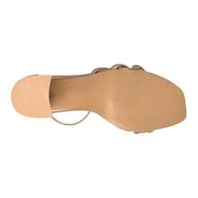 STYLO WOMEN'S PARTY SANDALS 8038 ROSE GOLD FAUX LEATHER - Gold - View 3