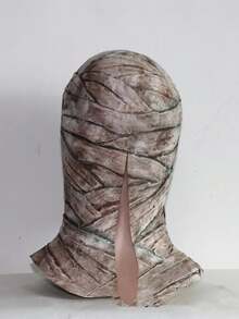 1pc Halloween Horror Latex Mummy Mask, Holiday Party Atmosphere Prop - Multicolor - View 5