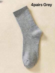 OBOVAY 40/30/24雙中性舒適運動襪，男士長襪適合運動訓練，女士長襪適合日常休閒商務，抗菌柔軟，黑白配色，防臭吸濕透氣，輕巧舒適，適合秋冬季節，20/10/8/6/4/2入裝 - 彩色 - 查看 48