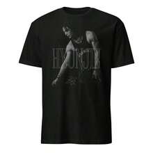 Tryckt T-shirt, Gildan Softstyle, stort tryck på framsidan, svart, Sommar-T-shirts, Dam-T-shirts, T-shirts, Tröjor, T-shirt, T-shirts, Gym-T-shirts, Sommarkläder - Svart - Visa 1