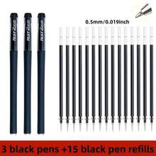 10/15pcs Matte Neutral Pen Set, Black, Blue, Red Ink, 0.5mm Ballpoint Pens, Cute Stationery For Students, School And Office - Multicolor - View 4