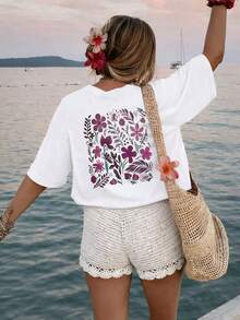 Plus Size T-shirts - Vitt - Visa 5