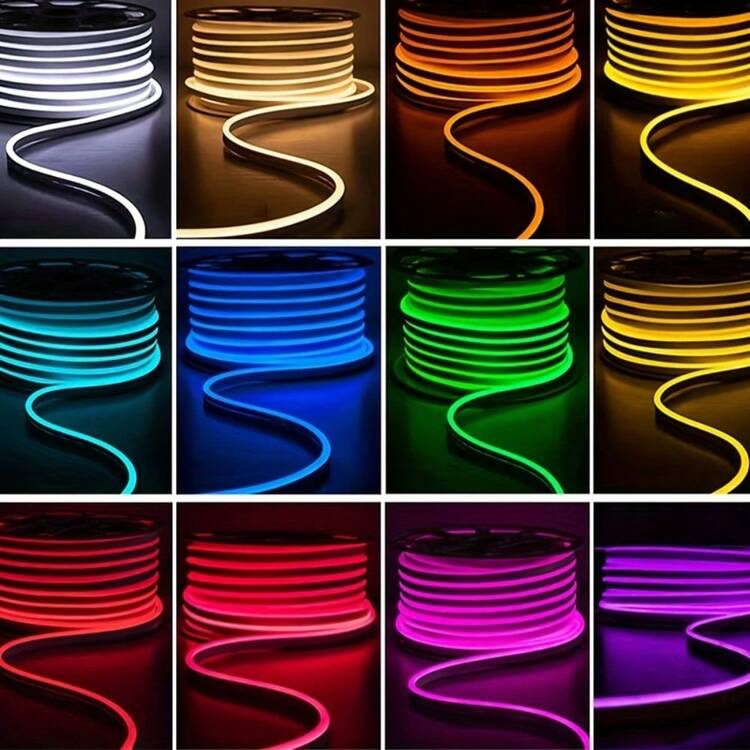 1PC 1M/2M/3M/4M/5M 無線供電 RGB 霓虹燈條 - 變色、亮度可調、附遙控器，適用於臥室、電視、露營車裝飾 (遙控器不含電池) - 霓虹燈 - 查看 5