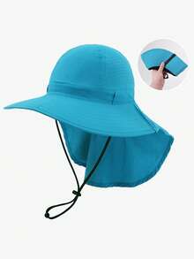 1pc Quick-Dry Visor Hat With Neck Cover, Suitable For Hiking, Trekking, Camping,Summer,Beach,Holiday,Travel - and Shawls That Can Be Inserted - View 17