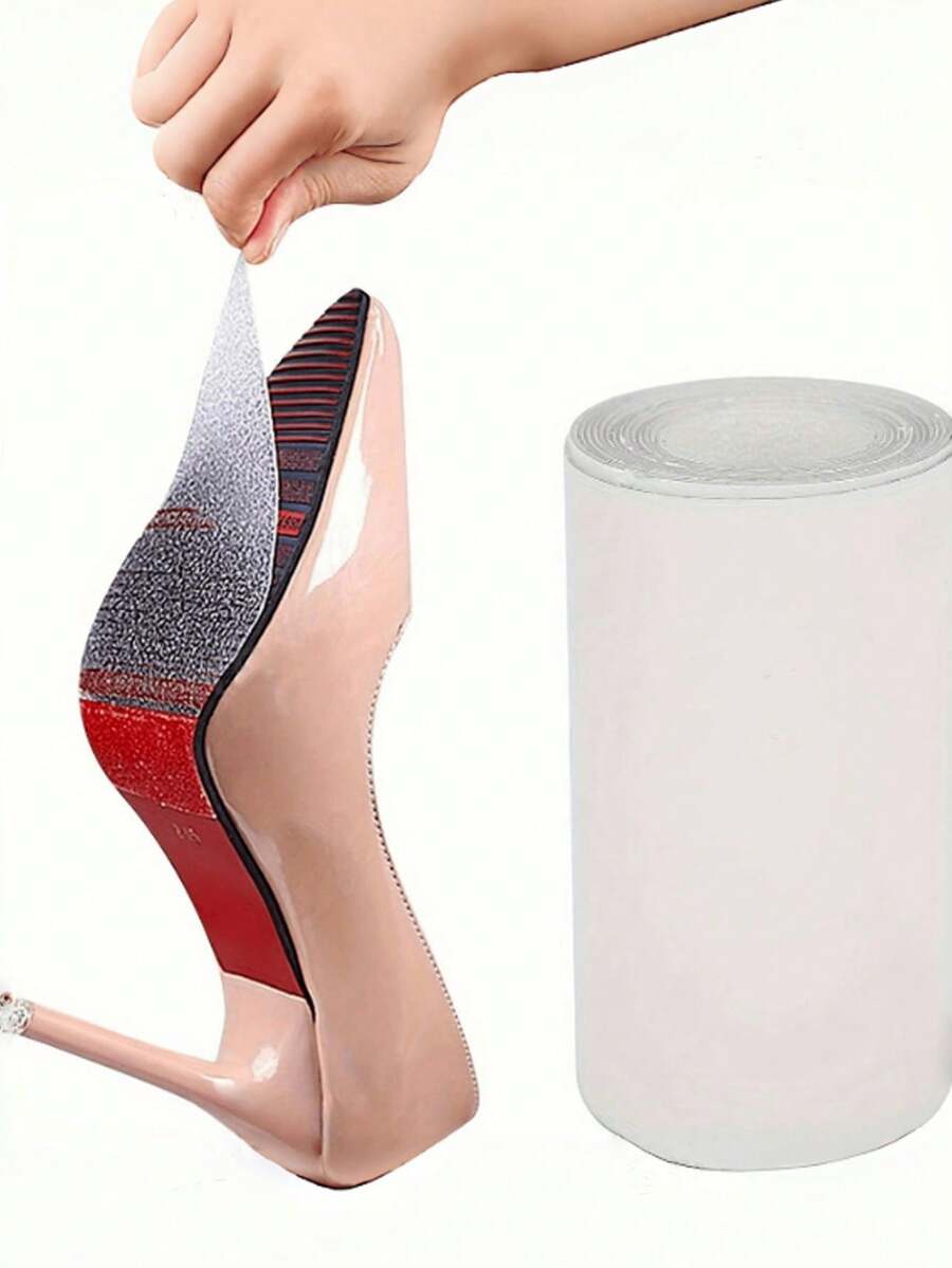1pc High Heel Shoe Sole Anti-Slip Pad, Noise Reduction Trimable Sole Protection Sticker, Wear-Resistant Self-Adhesive Anti-Slip Sticker, Extended Anti-Slip Sticker - Multicolor - View 1