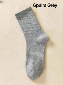 OBOVAY 40/30/24雙中性舒適運動襪，男士長襪適合運動訓練，女士長襪適合日常休閒商務，抗菌柔軟，黑白配色，防臭吸濕透氣，輕巧舒適，適合秋冬季節，20/10/8/6/4/2入裝 - 彩色 - 查看 44