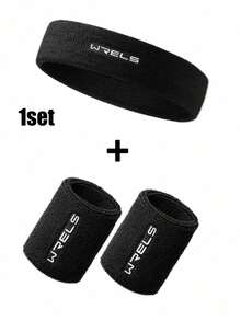 1pc/1pair/1set WRELS Breathable Lightweight Sports Wristband, Wristband And Headband Set, Protects Wrist Joint, Elastic And Comfortable - Multicolor - View 18