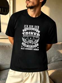 T-shirts i stora storlekar för män - Svart - Visa 2