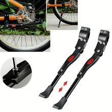 1 Peça Suporte Ajustável para Bicicleta com Pedal Resistente - Estrutura Preta Pesada, Montagem Sem Ferramentas, Base Estável Adequada para Bicicletas de Montanha/Estrada - Armazenamento Interno/Externo Economizador de Espaço, Superfície Pintada Durável (Adequado para Apartamento, Garagem, Pátio) - Multicolorido - Visão 3