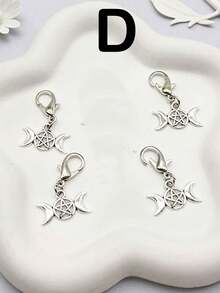Suricat 4pcs Shoe Clips, Shoe Decorations, Skull, Bat, Star, Moon Shapes, Street Punk Style, Metal Decoration - Detachable DIY Shoe Clips, Suitable For Sneakers, Boots And Bags, Customized Sneakers | 4pcs Fun Decoration Set, Footwear Accessories, Valentine's Day And Thanksgiving Gift Decoration - Multicolor - View 12