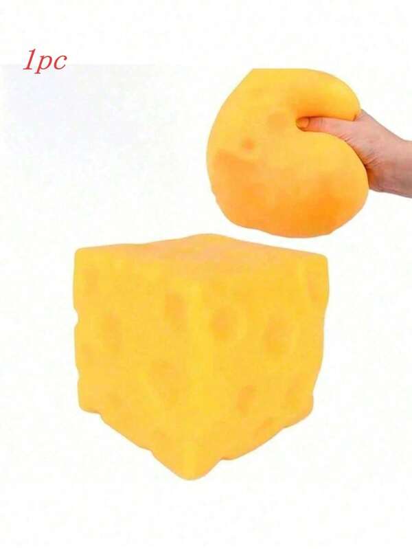 New Cute Cheese - Extra Large Soft Cheese Block | This Is A Novel Cheese Toy That Can Be Used As A Sensory Toy For Adults And Makes A Perfect Little Gift For Christmas, Parties, And Other Occasions. (Large Size, Filled With Clay, Leak-Proof.)Holiday Essential/Bathroom Accessories/Fathers Day Gifts/Teacher Gifts Thank You/Halloween/Father's Day Gift/Teacher Gift/Christmas Decrations/Camping Essentials/Bathroom Decor/Class Of 2026,Wedding Decorations/Centre Pieces For Table/