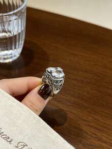 1件女款戒指，優雅經典設計，適合日常配戴、派對及特殊場合。無包裝盒。 - A - 查看 3
