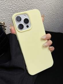 1個純奶油黃TPU + 液態矽膠手機殼 - 防黃變且柔軟保護，適用於iPhone11/11PROMAX/12/12PRO/12PROMAX/13/13PRO/13PROMAX/14/14PRO/14PROMAX/14PLUS/15/15PRO/15PROMAX/15PLUS/16/16pro/16promax/16PLUS/17/17pro/17promax - 黃色 - 查看 5