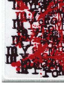 1pc Patch Sweet Revenge Splatter Repetitive Sublimated Iron On - Multicolor - View 4