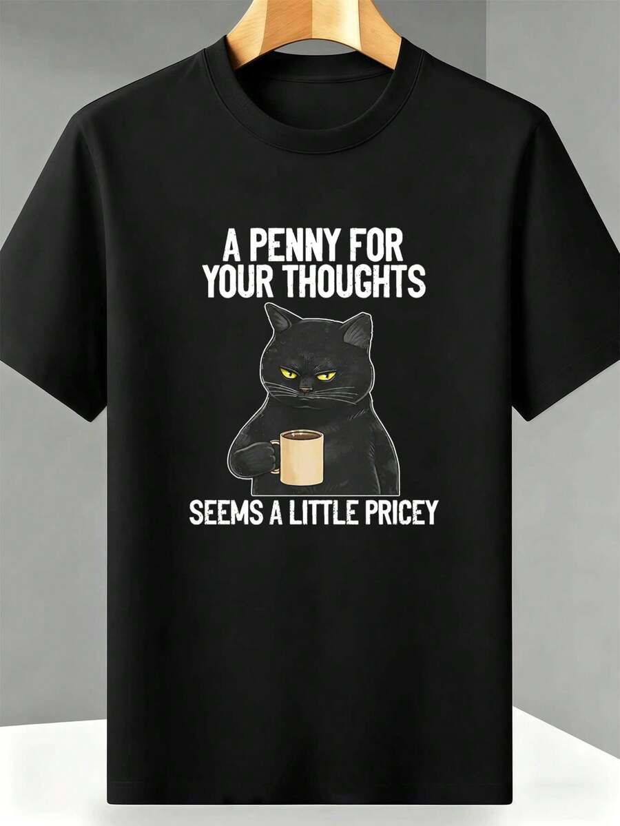 Camisetas masculinas plus size - Preto - Ver 1