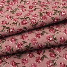 David accessories 1 miếng vải nhung kẻ sọc họa tiết hoa, chất liệu polyester mềm bền, cắt sẵn, phù hợp làm vỏ bọc sofa DIY và các dự án thủ công - mặc định - Xem 8