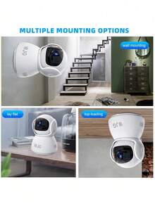 WJG Baby Monitor, 1290P HD Video Baby Monitor With Camera And Audio, 2.4GHz Camera With Night Vision, Baby And Pet Motion Detection, Cloud Storage - White - View 8