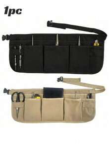 1pc Waist Tool Apron, Practical Waist Apron, Woodworking Waist Apron, 12 Pockets, Adjustable, Suitable For Construction, Woodworking, Electrician, Great Christmas Gift - Multicolor - View 2