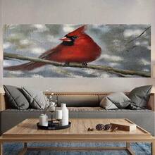 Arte de pared abstracto moderno en 2D plano, 1 pieza, cuadro enmarcado - Pintura colorida en lienzo envuelto de galería, adecuada para decoración de sala de estar, dormitorio, cocina, cuadro retro/colgante con marco de gancho, opciones de varios s (12x18, 16x24, 24x36, 32x48) - Enmarcado - Ver 4