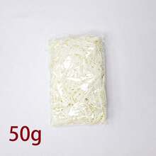 1 gói 30g/50g/100g/200g/500g Giấy vụn Raffia nhiều màu, Cỏ tổ chim, Thích hợp làm hộp quà cưới, Bao bì hộp quà tặng Ngày lễ tình nhân - Màu be - Xem 12