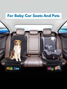 Car Seat Protector, Car Seat Cushion - 600D Oxford Fabric, Large Grain Silicone Non-Slip Seat Pad, Adjustable Webbing Buckle, Car Seat Cover - Multicolor - View 4