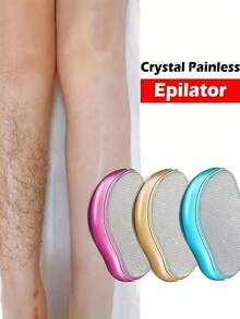 Crystal Hair Remover, Unisex, Easily Remove Hair From Back, Arms And Legs! - No Physical Hair Removal, Reusable And Washable, Convenient To Carry. Essential For Summer And Winter Travel, Easy To Clean - Multicolor - View 2